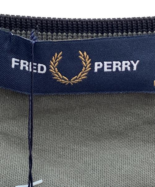 FRED PERRY（フレッドペリー）FRED PERRY (フレッドペリー) 半袖カットソー カーキ サイズ:Lの古着・服飾アイテム