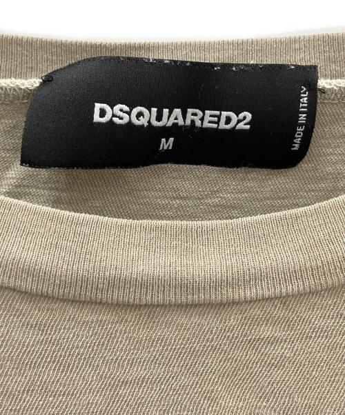 DSQUARED2（ディースクエアード）DSQUARED2 (ディースクエアード) 半袖カットソー ベージュ サイズ:Mの古着・服飾アイテム