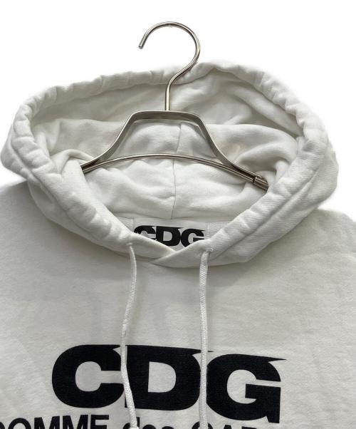 COMME des GARCONS（コムデギャルソン）COMME des GARCONS (コムデギャルソン) プルオーバーパーカー ホワイト サイズ:Ｍの古着・服飾アイテム