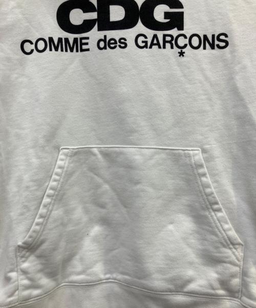 COMME des GARCONS（コムデギャルソン）COMME des GARCONS (コムデギャルソン) プルオーバーパーカー ホワイト サイズ:Ｍの古着・服飾アイテム