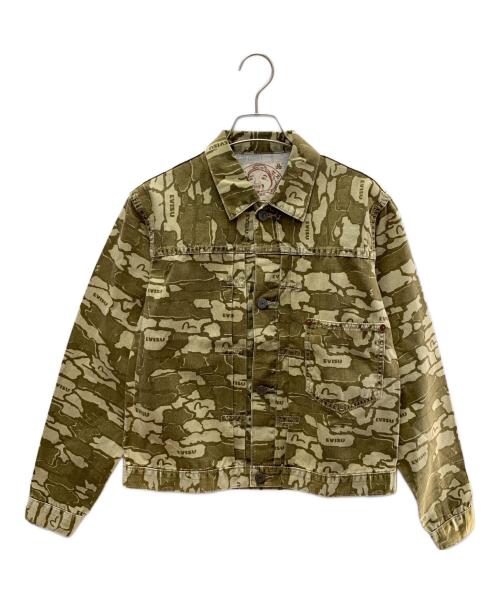 EVISU（エヴィス）EVISU (エヴィス) デニムジャケット カーキ サイズ:38 未使用品の古着・服飾アイテム