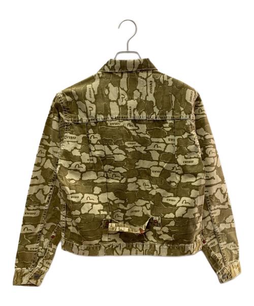 EVISU（エヴィス）EVISU (エヴィス) デニムジャケット カーキ サイズ:38 未使用品の古着・服飾アイテム