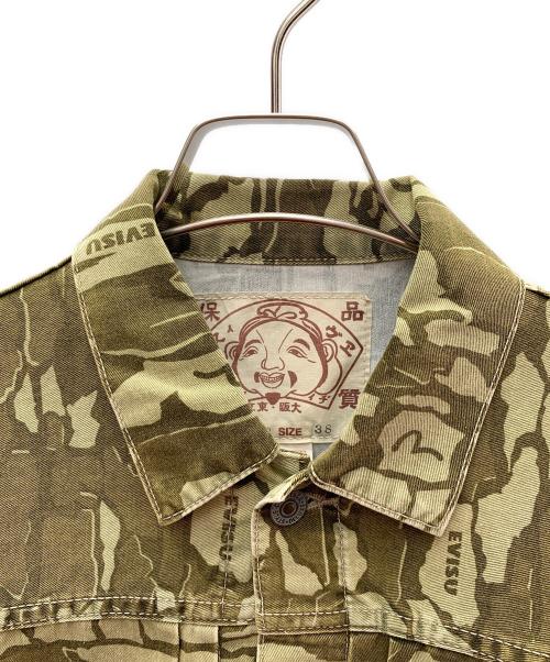 EVISU（エヴィス）EVISU (エヴィス) デニムジャケット カーキ サイズ:38 未使用品の古着・服飾アイテム