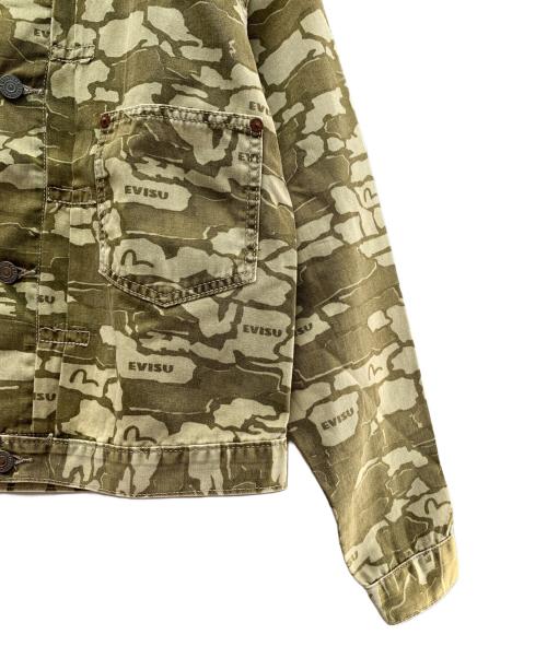 EVISU（エヴィス）EVISU (エヴィス) デニムジャケット カーキ サイズ:38 未使用品の古着・服飾アイテム