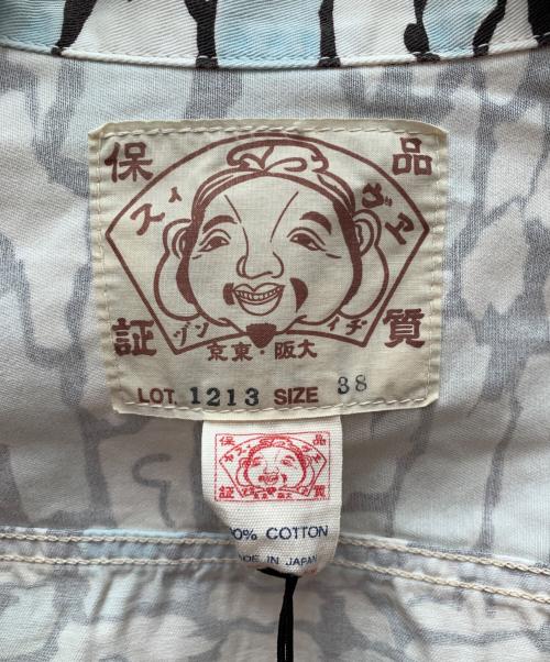 EVISU（エヴィス）EVISU (エヴィス) デニムジャケット ホワイト×スカイブルー サイズ:38 未使用品の古着・服飾アイテム