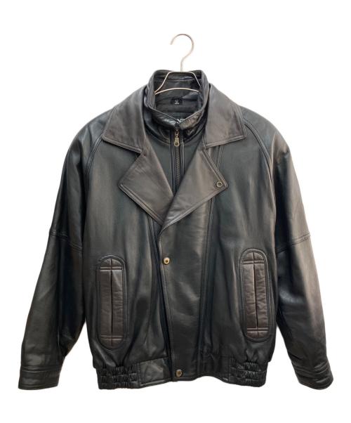 CONTII（コンティ）CONTII (コンティ) ラムレザージャケット ブラック サイズ:Lの古着・服飾アイテム