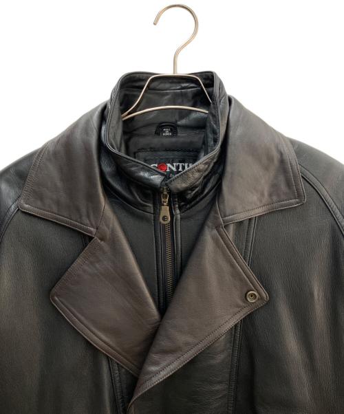 CONTII（コンティ）CONTII (コンティ) ラムレザージャケット ブラック サイズ:Lの古着・服飾アイテム