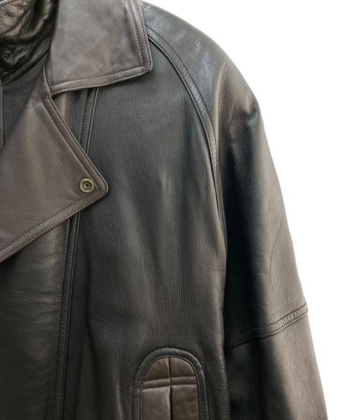 CONTII（コンティ）CONTII (コンティ) ラムレザージャケット ブラック サイズ:Lの古着・服飾アイテム