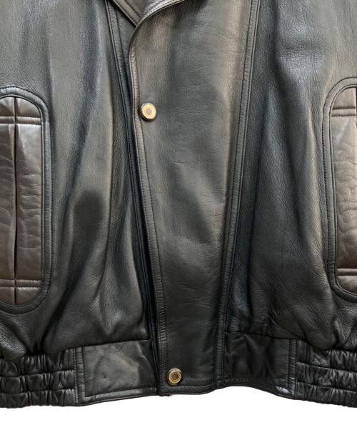 CONTII（コンティ）CONTII (コンティ) ラムレザージャケット ブラック サイズ:Lの古着・服飾アイテム