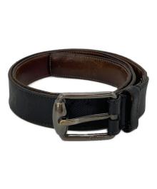 GUCCI（グッチ）の古着「レザーベルト」｜ブラック×ブラウン