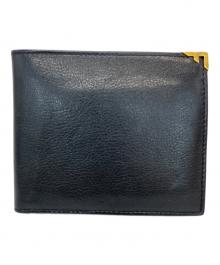 Salvatore Ferragamo（サルヴァトーレ フェラガモ）の古着「2つ折り財布」｜ブラック