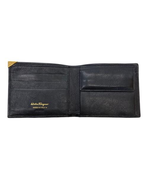 Salvatore Ferragamo（サルヴァトーレ フェラガモ）Salvatore Ferragamo (サルヴァトーレ フェラガモ) 2つ折り財布 ブラックの古着・服飾アイテム