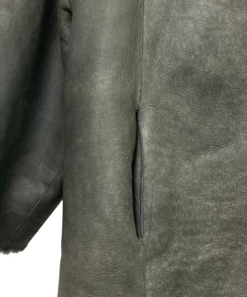 EMPORIO ARMANI（エンポリオ アルマーニ）EMPORIO ARMANI (エンポリオ アルマーニ) 裏ボアムートンレザージャケット モスグリーン サイズ:01の古着・服飾アイテム