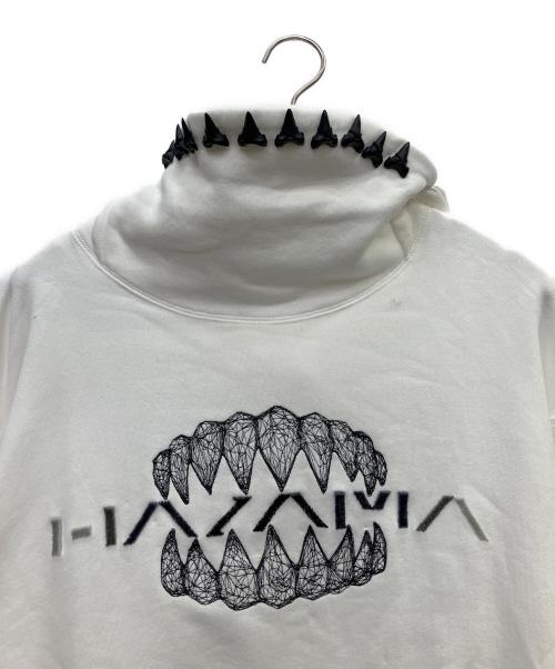 hazama（ハザマ）hazama (ハザマ) パーカー ホワイト サイズ:Ｍの古着・服飾アイテム
