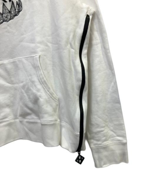 hazama（ハザマ）hazama (ハザマ) パーカー ホワイト サイズ:Ｍの古着・服飾アイテム