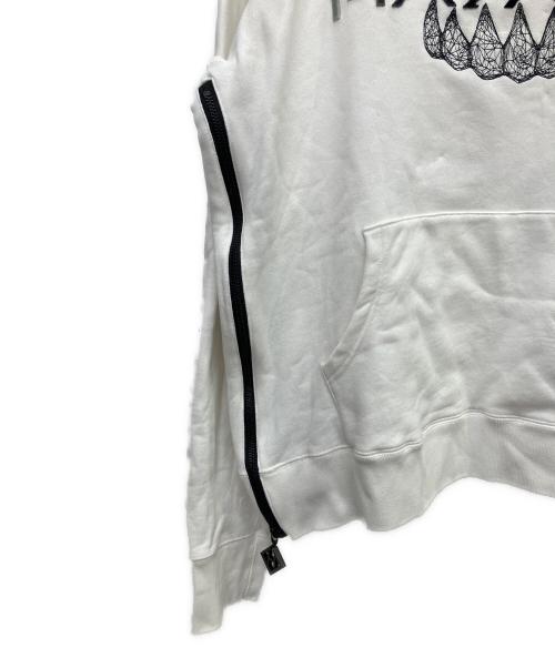 hazama（ハザマ）hazama (ハザマ) パーカー ホワイト サイズ:Ｍの古着・服飾アイテム