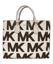 MICHAEL KORS（マイケルコース）の古着「トートバッグ」｜ホワイト×ブラウン