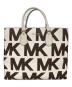 MICHAEL KORS（マイケルコース）の古着「トートバッグ」｜ホワイト×ブラウン