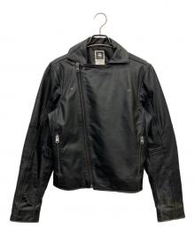 G-STAR RAW（ジースターロゥ）の古着「レザージャケット」｜ブラック