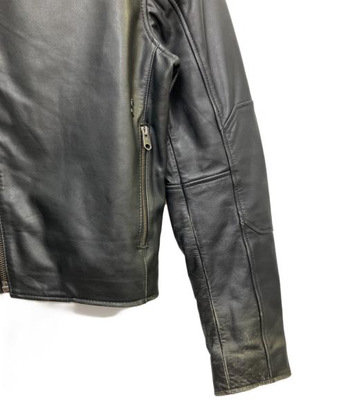 G-STAR RAW（ジースターロゥ）G-STAR RAW (ジースターロゥ) レザージャケット ブラック サイズ:Ｓの古着・服飾アイテム