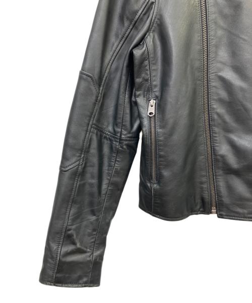 G-STAR RAW（ジースターロゥ）G-STAR RAW (ジースターロゥ) レザージャケット ブラック サイズ:Ｓの古着・服飾アイテム