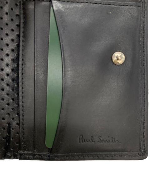 PAUL SMITH（ポールスミス）PAUL SMITH (ポールスミス) コンパクトウォレット ブラックの古着・服飾アイテム