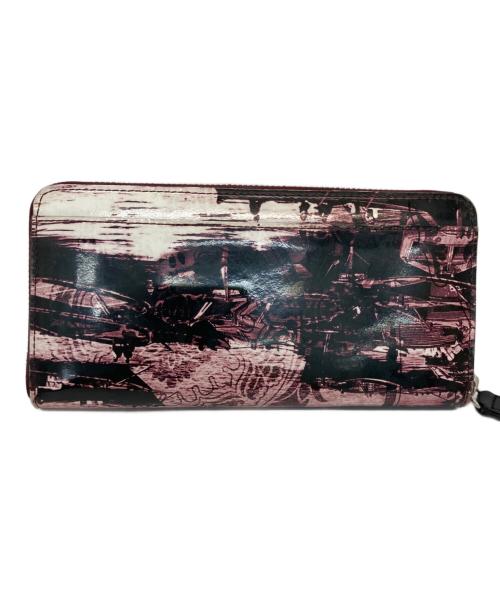 Vivienne Westwood（ヴィヴィアンウエストウッド）Vivienne Westwood (ヴィヴィアンウエストウッド) エナメル長財布 パープル×ブラックの古着・服飾アイテム