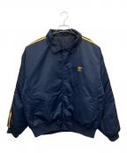 adidasアディダス）の古着「ブルゾン」｜ネイビー×イエロー