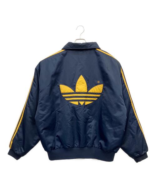 adidas（アディダス）adidas (アディダス) ブルゾン ネイビー×イエロー サイズ:不明の古着・服飾アイテム