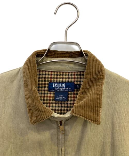 POLO RALPH LAUREN（ポロ・ラルフローレン）POLO RALPH LAUREN (ポロ・ラルフローレン) スイングトップ ベージュ×ブラウン サイズ:Ｍの古着・服飾アイテム