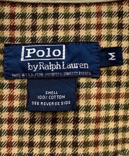 POLO RALPH LAUREN（ポロ・ラルフローレン）POLO RALPH LAUREN (ポロ・ラルフローレン) スイングトップ ベージュ×ブラウン サイズ:Ｍの古着・服飾アイテム