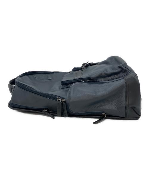 TUMI（トゥミ）TUMI (トゥミ) レザーリュック ネイビー×ブラックの古着・服飾アイテム
