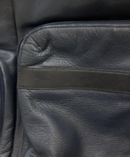 TUMI（トゥミ）TUMI (トゥミ) レザーリュック ネイビー×ブラックの古着・服飾アイテム