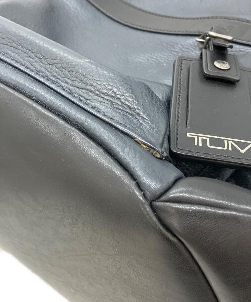 TUMI（トゥミ）TUMI (トゥミ) レザーリュック ネイビー×ブラックの古着・服飾アイテム