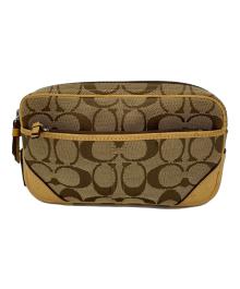 COACH（コーチ）の古着「ショルダーポーチ」｜ベージュ×ブラウン