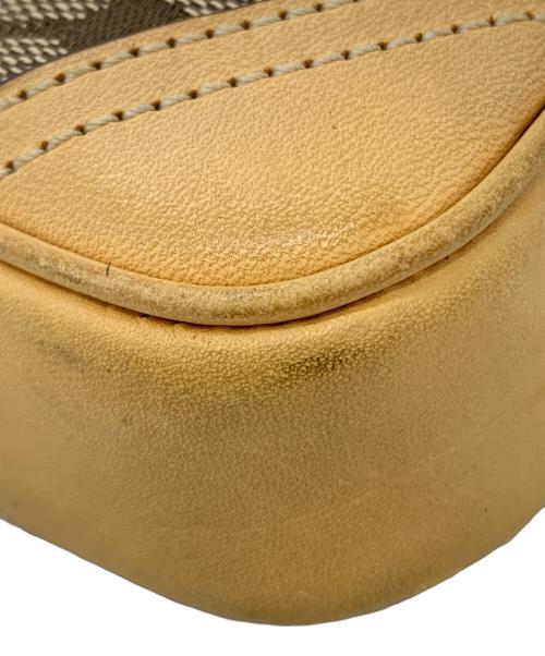 COACH（コーチ）COACH (コーチ) ショルダーポーチ ベージュ×ブラウンの古着・服飾アイテム