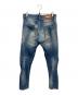 DSQUARED2 (ディースクエアード) ジーンズ ブルー サイズ:46：10000円