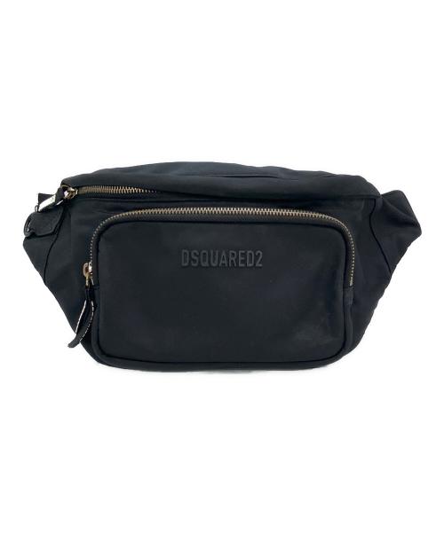 DSQUARED2（ディースクエアード）DSQUARED2 (ディースクエアード) ボディーバッグ ブラックの古着・服飾アイテム