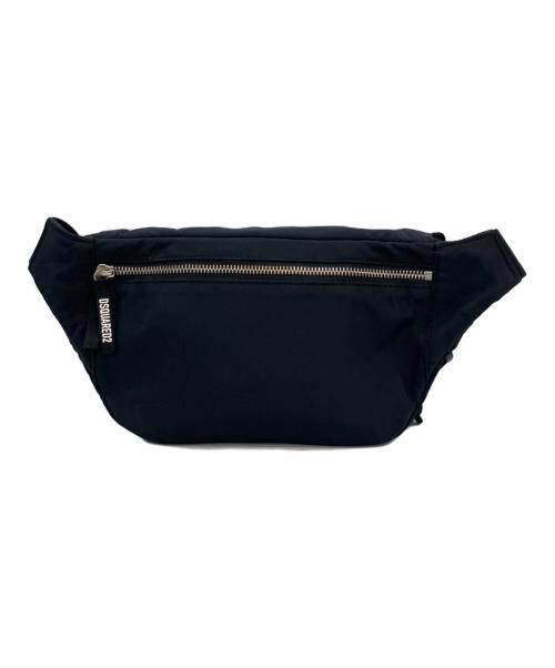 DSQUARED2（ディースクエアード）DSQUARED2 (ディースクエアード) ボディーバッグ ブラックの古着・服飾アイテム