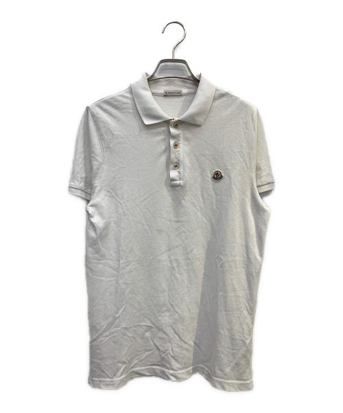 MONCLER（モンクレール）MONCLER (モンクレール) 半袖ポロシャツ ホワイト サイズ:Ｓの古着・服飾アイテム