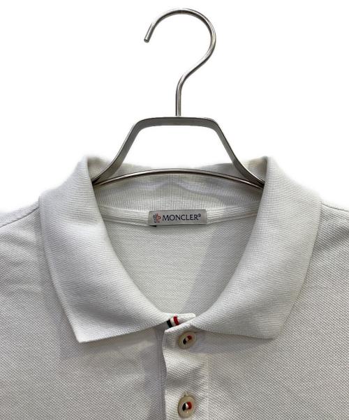 MONCLER（モンクレール）MONCLER (モンクレール) 半袖ポロシャツ ホワイト サイズ:Ｓの古着・服飾アイテム