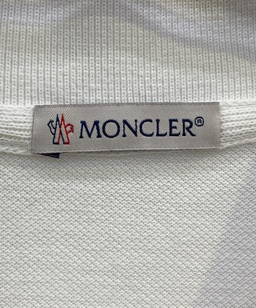 MONCLER（モンクレール）MONCLER (モンクレール) 半袖ポロシャツ ホワイト サイズ:Ｓの古着・服飾アイテム