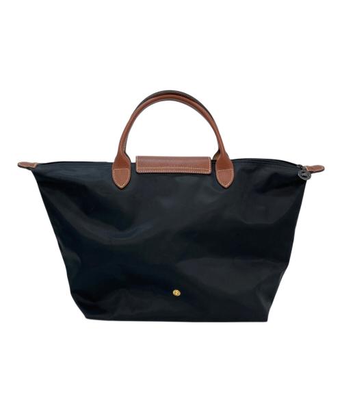 LONGCHAMP（ロンシャン）LONGCHAMP (ロンシャン) トートバッグ ブラック×ブラウンの古着・服飾アイテム