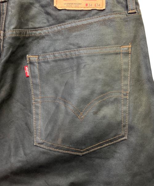 LEVI'S（リーバイス）LEVI'S (リーバイス) コーティングデニムパンツ ブラック サイズ:SIZE W34×L34の古着・服飾アイテム