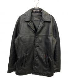 GUESS（ゲス）の古着「レザージャケット」｜ブラック