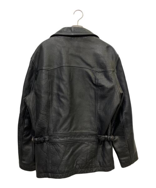 GUESS（ゲス）GUESS (ゲス) レザージャケット ブラック サイズ:Ｓの古着・服飾アイテム