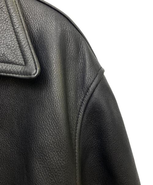 GUESS（ゲス）GUESS (ゲス) レザージャケット ブラック サイズ:Ｓの古着・服飾アイテム
