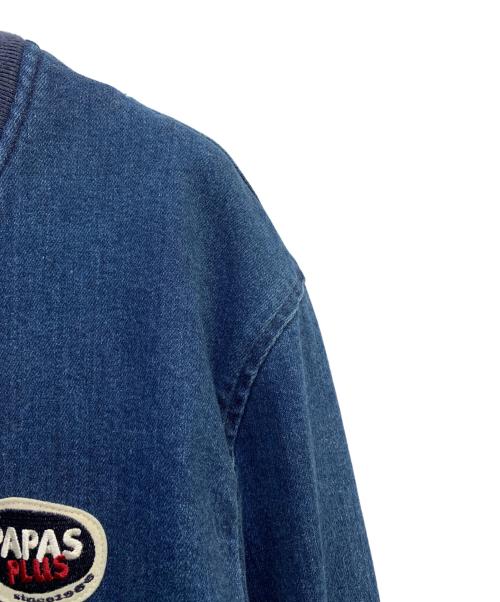 PAPAS（パパス）PAPAS (パパス) デニムジャケット インディゴ サイズ:Ｌの古着・服飾アイテム