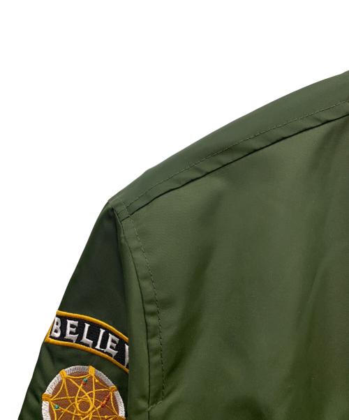 EMMAUELA（エマヌエーラ）EMMAUELA (エマヌエーラ) MA-1ジャケット グリーン サイズ:52の古着・服飾アイテム