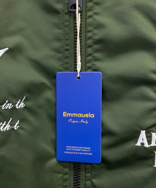 EMMAUELA（エマヌエーラ）EMMAUELA (エマヌエーラ) MA-1ジャケット グリーン サイズ:52の古着・服飾アイテム